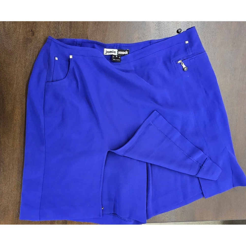 $89 Jamie Saddock royal blue purple Razz Matazz size 4 performance‎ golf wear S